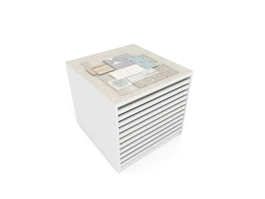 Cajonera para pavimentos Rhin bolon 102 blanco aerea
