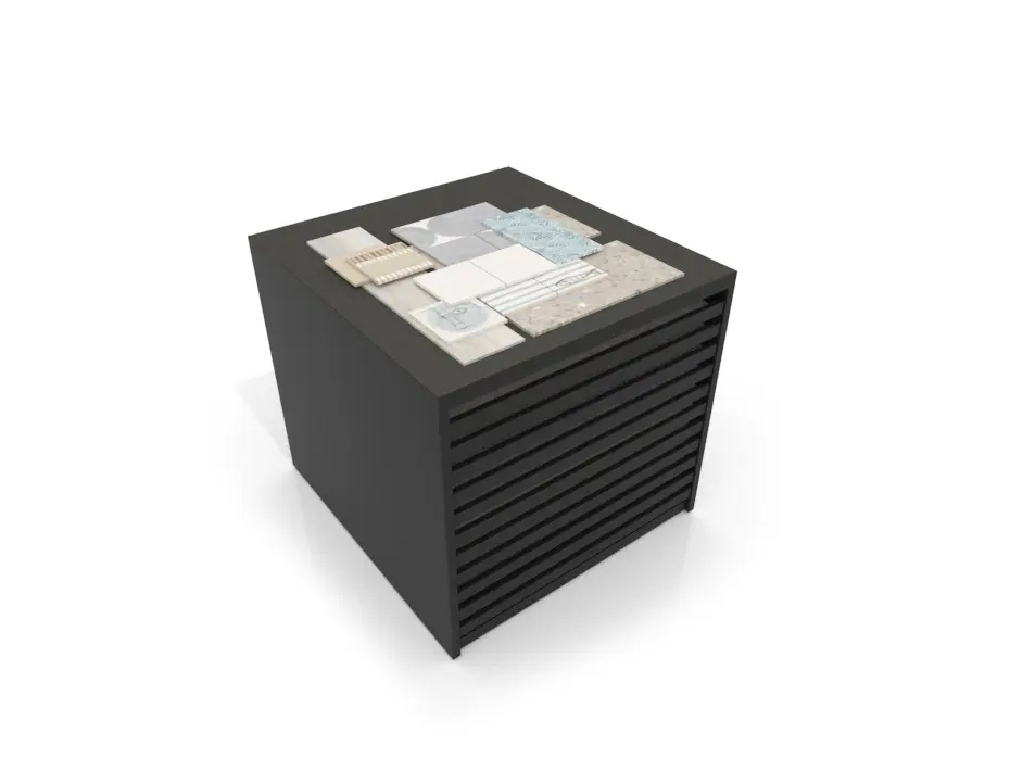 Cajonera para pavimentos Rhin bolon 102 negro aerea