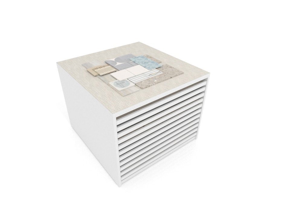 Cajonera para pavimentos Rhin bolon 120 blanco aerea