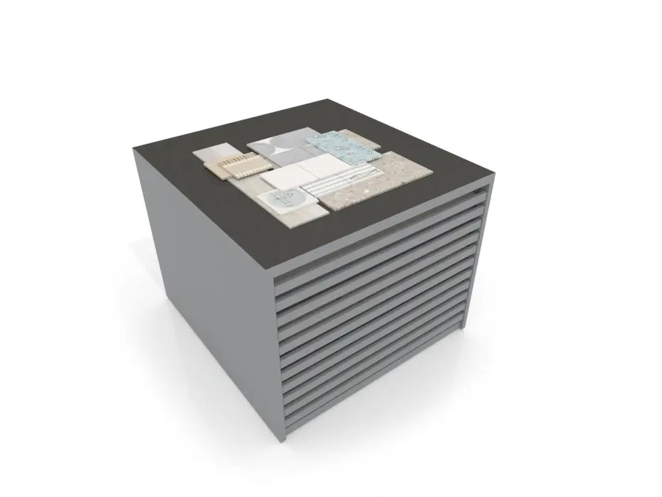 Cajonera para pavimentos Rhin bolon 120 plata aerea