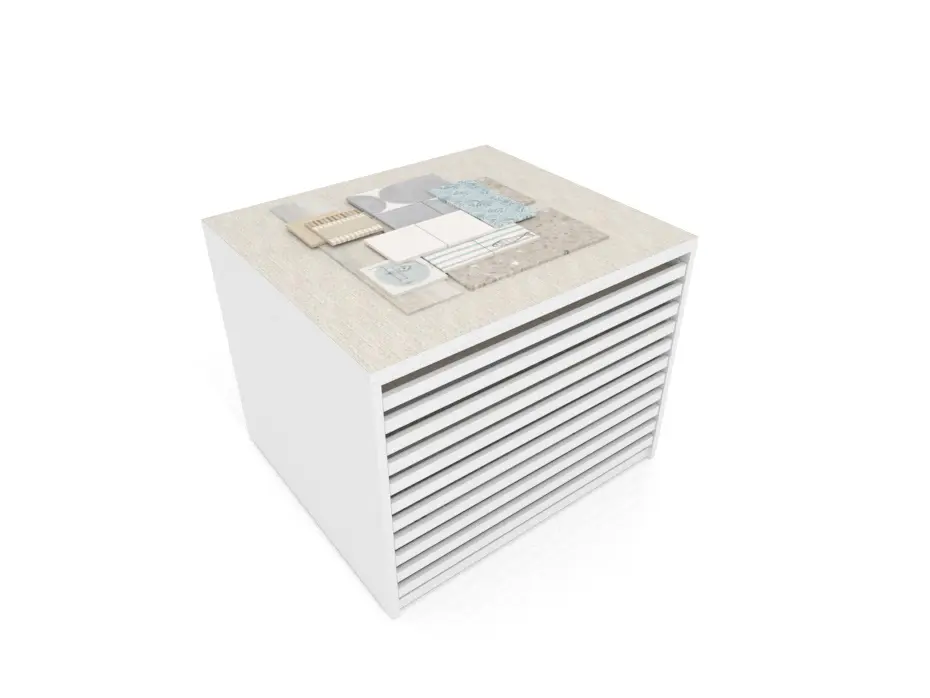 Cajonera para pavimentos Rhin bolon 122 blanco aerea