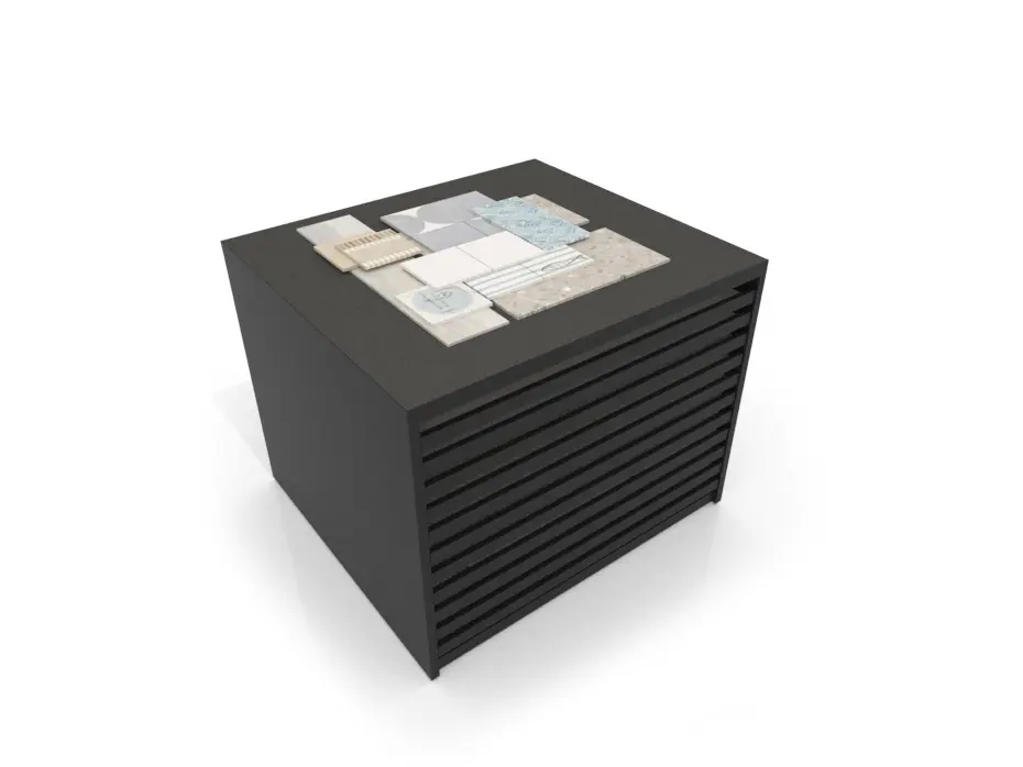 Cajonera para pavimentos Rhin bolon 122 negro aerea