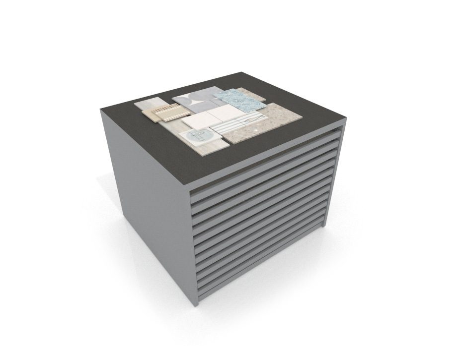Cajonera para pavimentos Rhin bolon 122 plata aerea