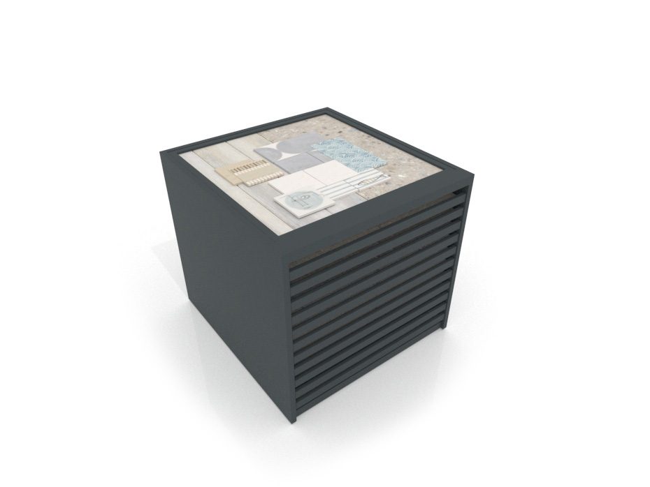 Cajonera para pavimentos Rhin panel 102 antracita aerea