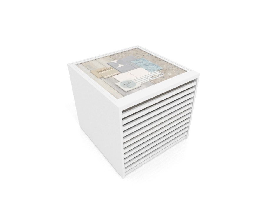 Cajonera para pavimentos Rhin panel 102 blanco aerea