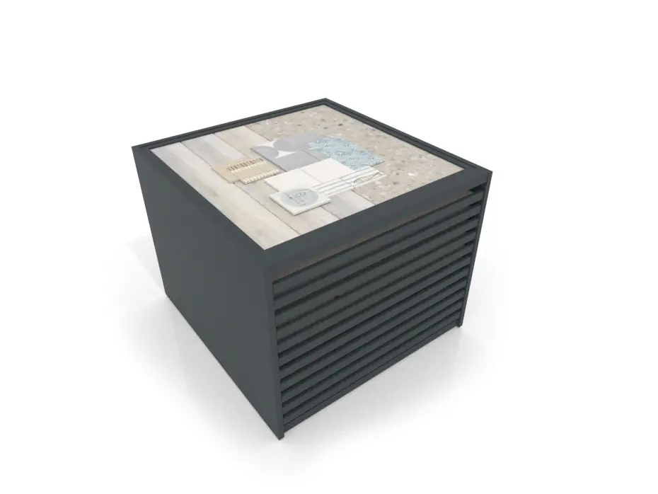 Cajonera para pavimentos Rhin panel 120 antracita aerea