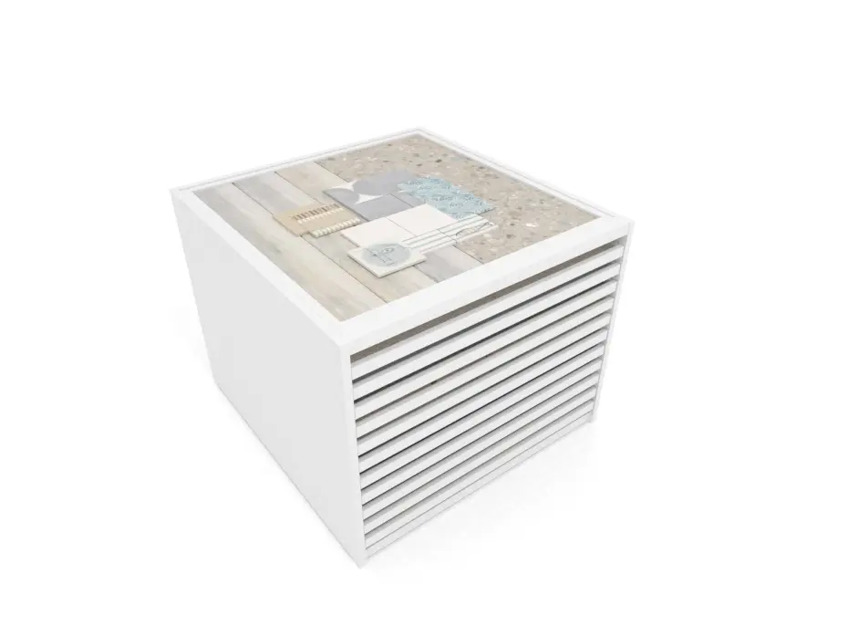 Cajonera para pavimentos Rhin panel 120 blanco aerea
