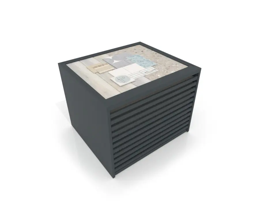 Cajonera para pavimentos Rhin panel 122 antracita aerea