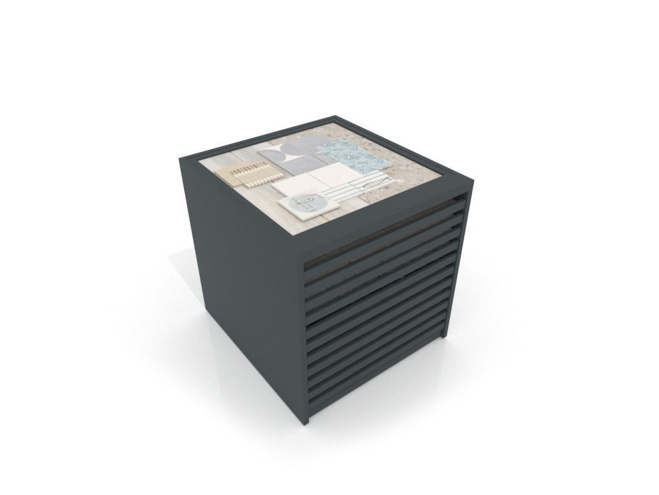 Cajonera para pavimentos Rhin panel 92 antracita aerea