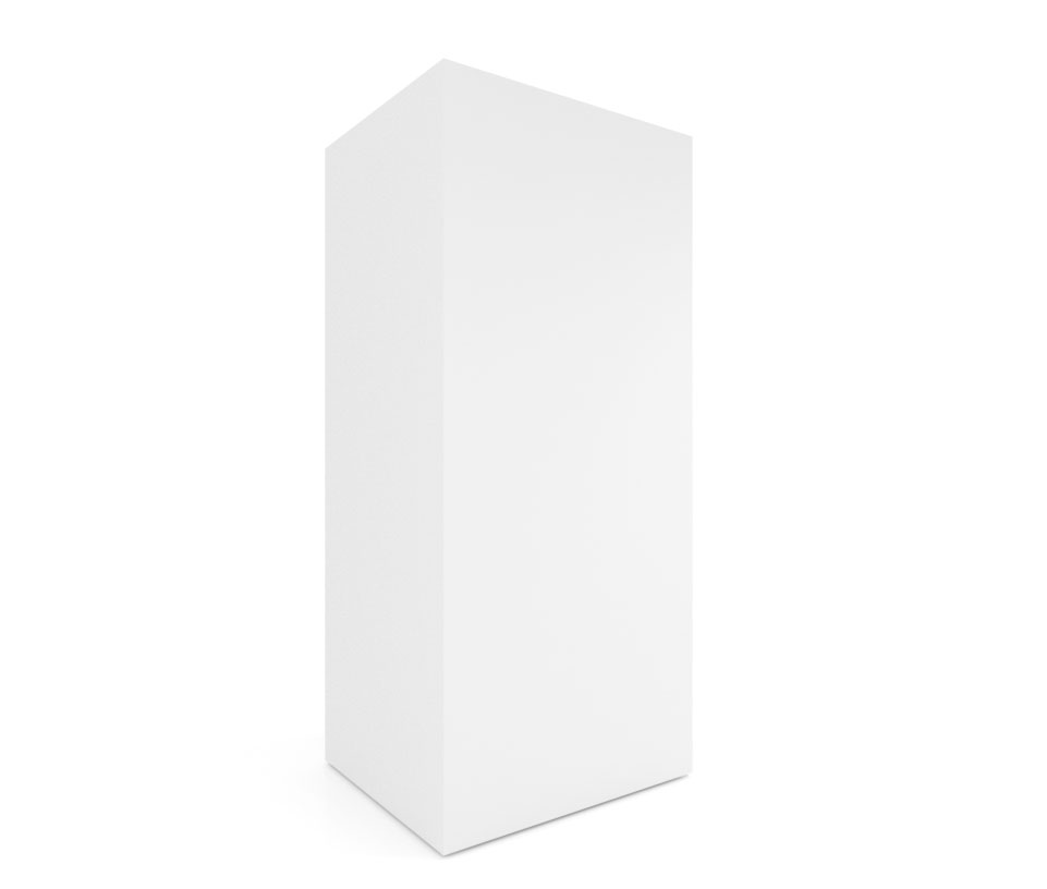 Expositor de azulejos corredero Roma 10 dx 2800 blanco lateral