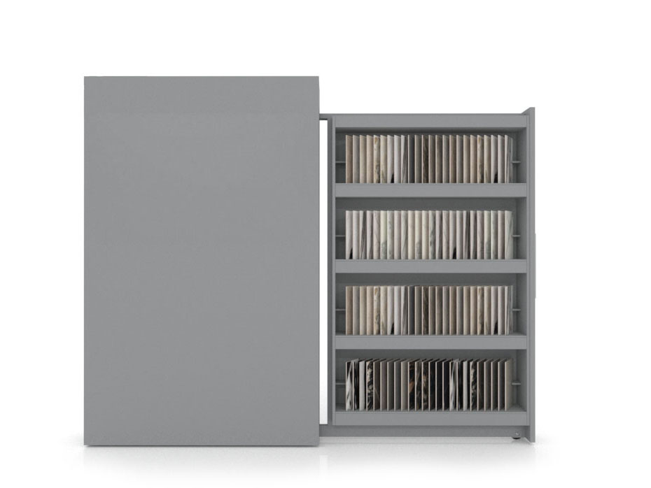 présentoir de tuiles Roma Muestras dx plata frontal