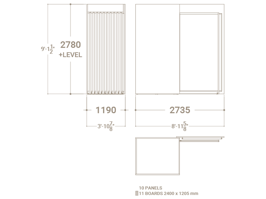 Plano expositor Roma XL 10+1T DX