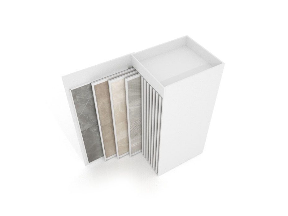 Expositor Roma XL 10+1T SX Blanco