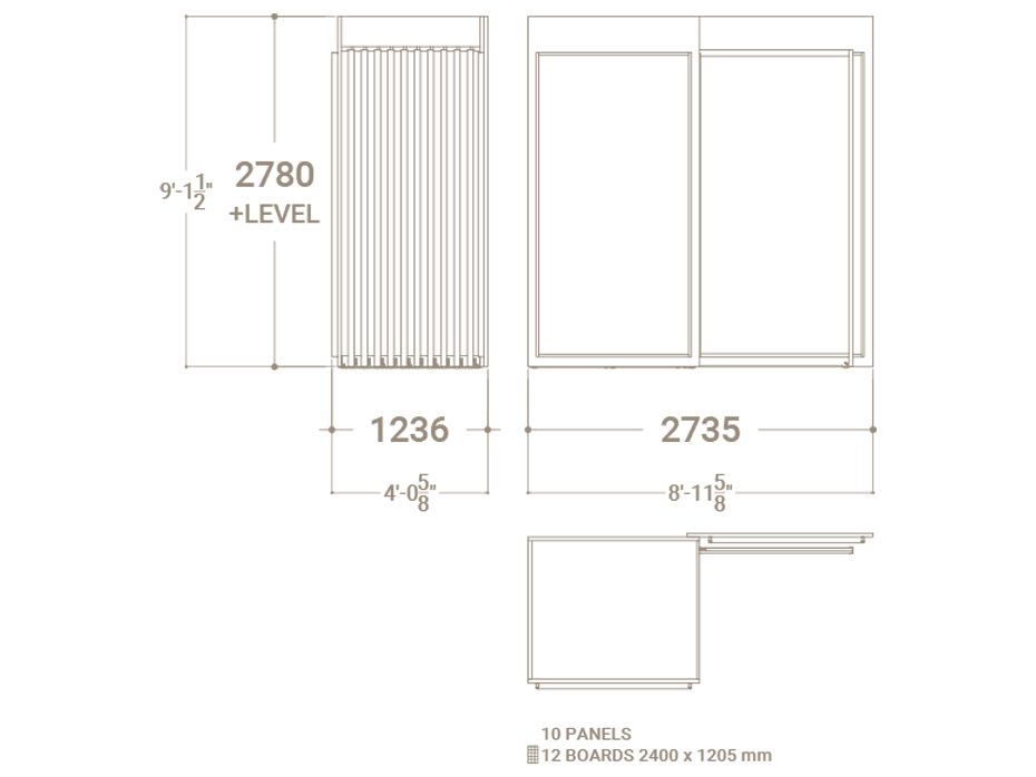 Plano expositor Roma XL 10+2 DX