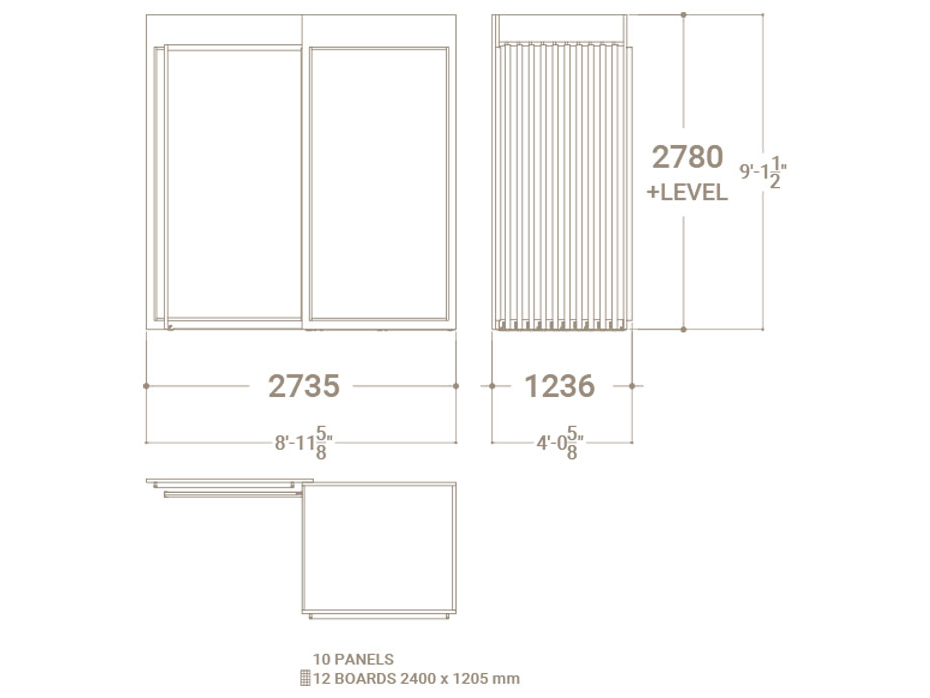 Plano expositor Roma XL 10+2 SX