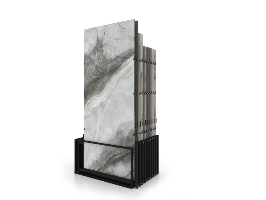 Expositores venta azulejos Spring 10P 280x120 negro trasera
