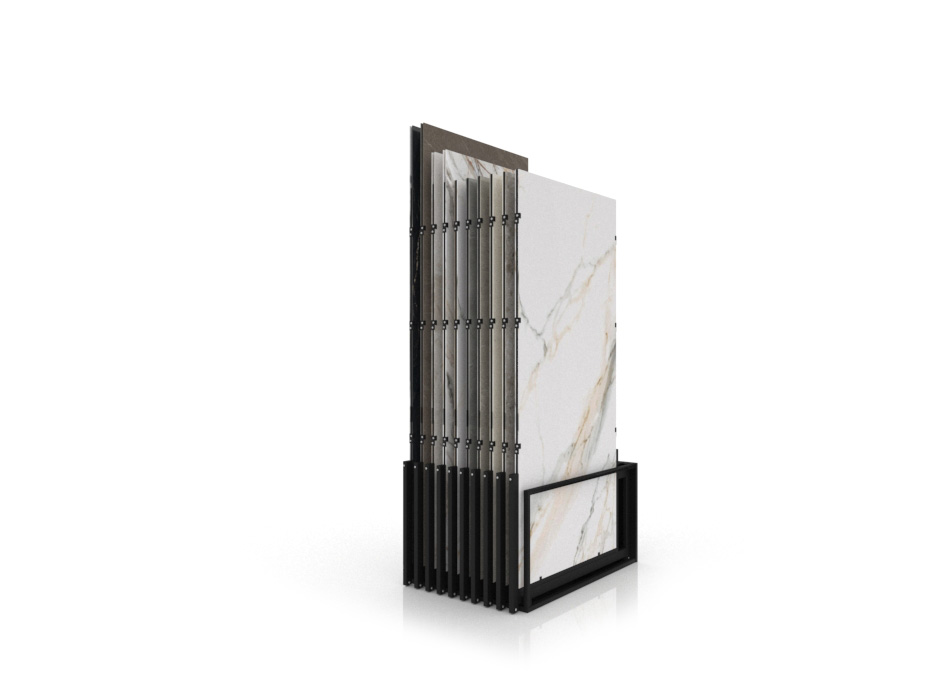 Expositores venta azulejos Spring 10P 280x120 negro cerrado