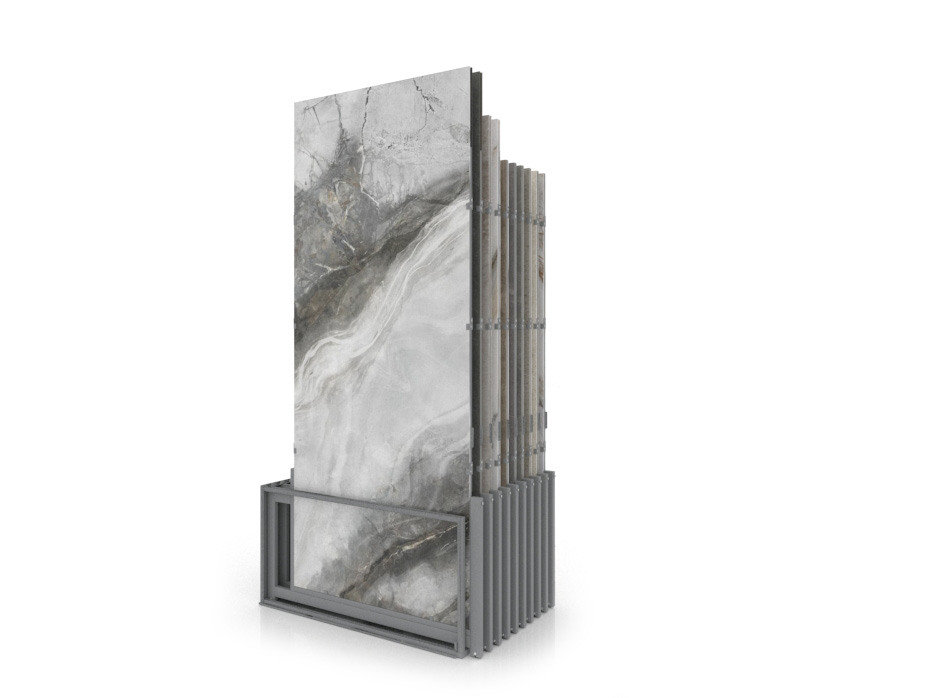 Expositores venta azulejos Spring 10P 280x120 plata trasera