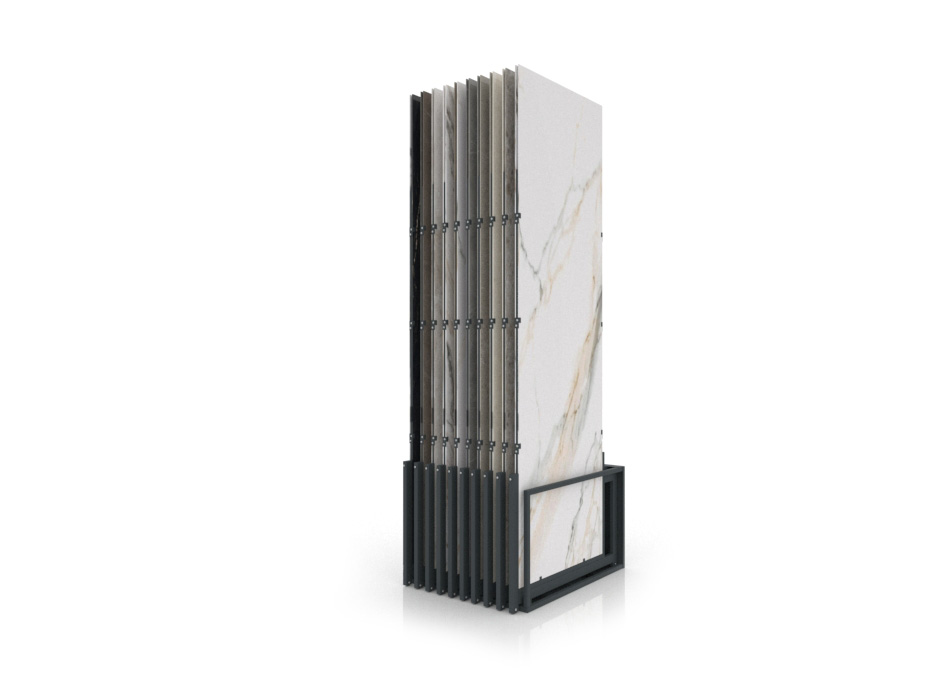 Expositores venta azulejos Spring 10P 280x120 antracita frontal