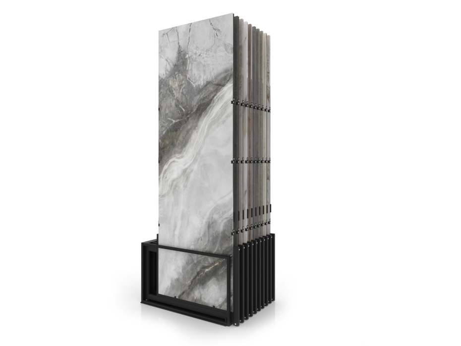 Expositores venta azulejos Spring 10P 300x100 negro trasera