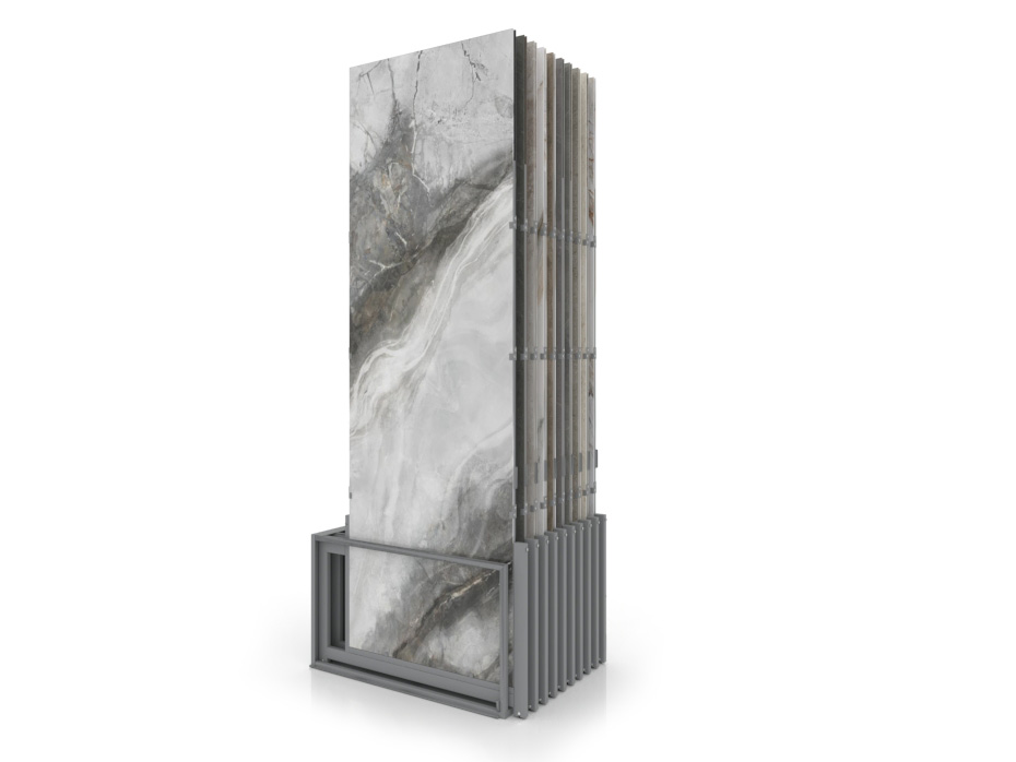 Expositores venta azulejos Spring 10P 300x100 plata trasera