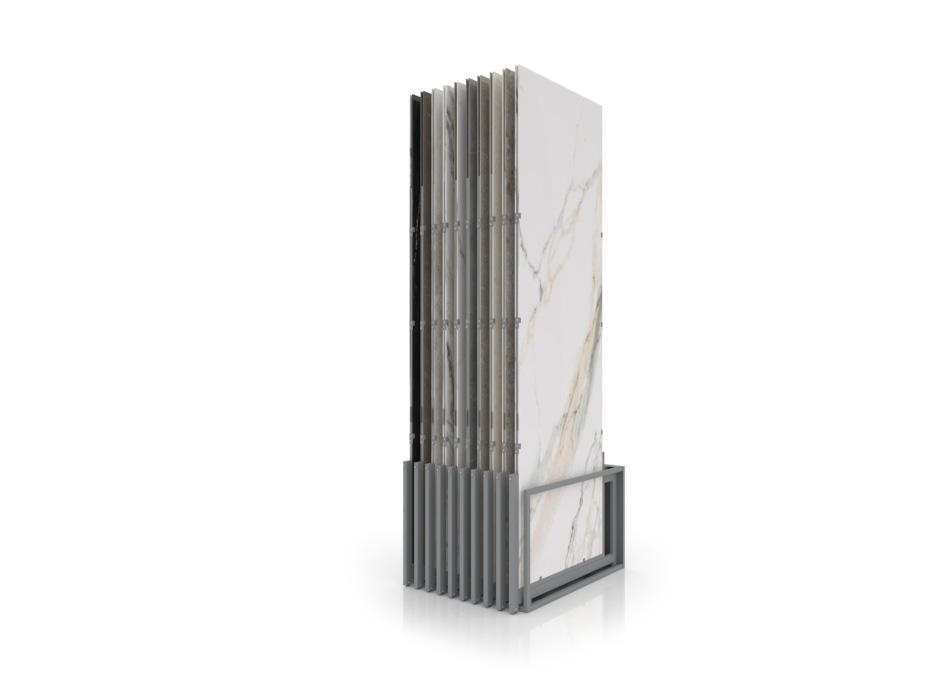 Expositores venta azulejos Spring 10P 300x100 plata cerrado