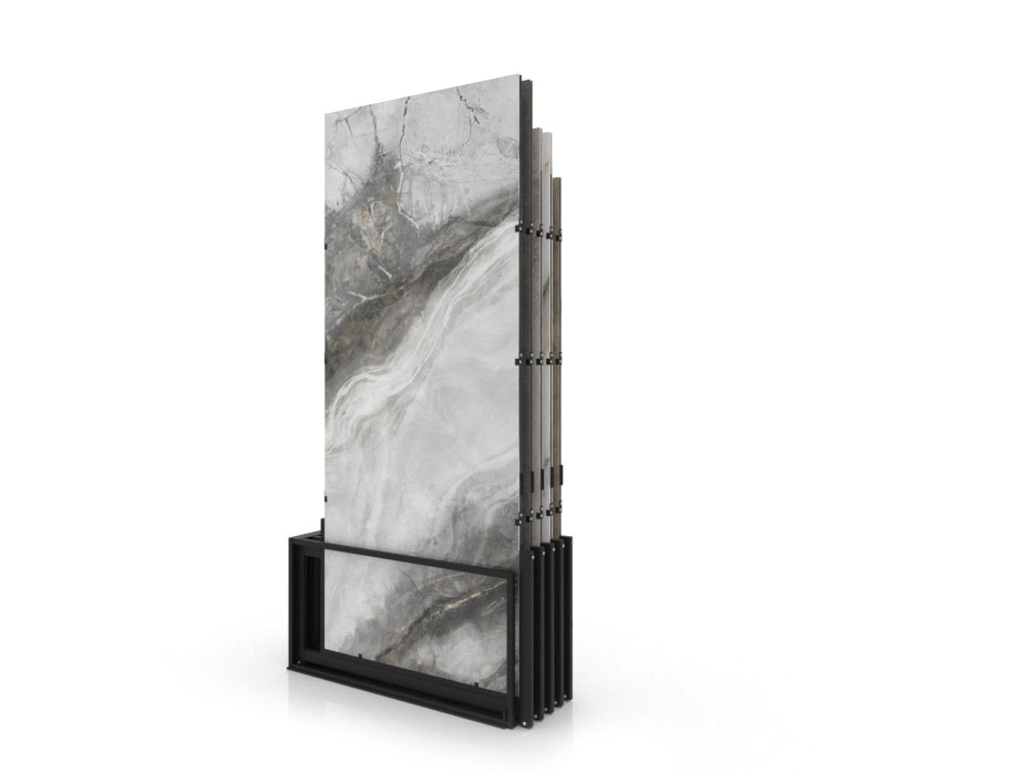 Expositores venta azulejos Spring 5P 280x120 negro trasero