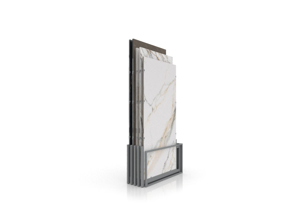 Expositores venta azulejos Spring 5P 280x120 plata cerrado