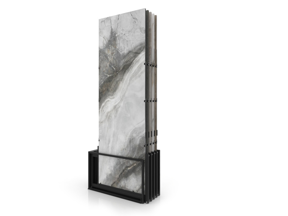 Expositores venta azulejos Spring 5P 300x100 negro trasera