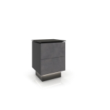 Mueble expositor azulejos tipo cajonera 2 WB 60 luz negro cerrado