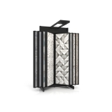 Expositor para azulejos Book 116/60 negro frontal con luz