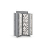 Expositor para azulejos Book 116/60 plata frontal sin luz
