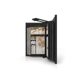 Mueble para exponer azulejos Book 12 lateral negro