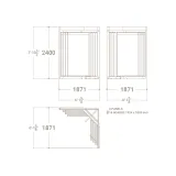 Mueble para exponer azulejos Book 12 1924x1005 sin luz plano