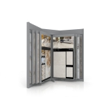 Mueble para exponer azulejos Book 12 plata frontal