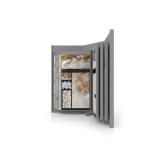Mueble para exponer azulejos Book 12 plata lateral