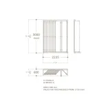 Expositor para tienda de azulejos Book 124 Slimshow negro plano