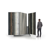 Expositor para placas Book 224 Slimshow 2400 plata abierto