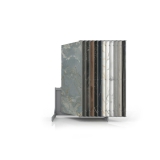 Expositor para placas Book 224 Slimshow 2400 plata cerrado