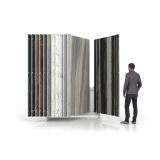 Expositor para placas Book 224 Slimshow 2600 blanco derecha