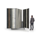 Expositor para placas Book 224 Slimshow 2600 plata frontal