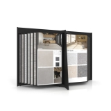 Expositor de azulejos tipo libro Book 24+2 2010x1005 negro frontal