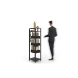 Accesorio expositor de laminados Book Case negro lateral
