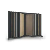 Expositor tipo libro para puertas Book Door 12 Antracita frontal