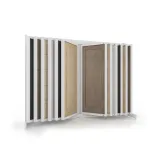 Expositor tipo libro para puertas Book Door 12 Blanco frontal