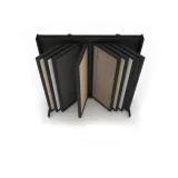 book-style door display rack Book Door 8 Black up