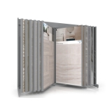 Expositor de cerámica Book XL 224 plata frontal