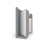 Expositor de cerámica Book XL 224 plata lateral