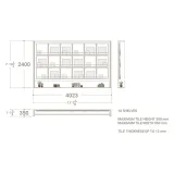 Tablero expositor de azulejos Boutique Ceramic Panels﻿​ 18 madera plano