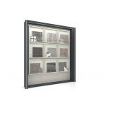 Expositor de paneles cerámicos Boutique Balcony Panels 9 antracita lateral